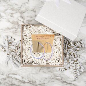 💜 Lavender Hoop Earrings | Cassandra & Co. Boutique Collection
